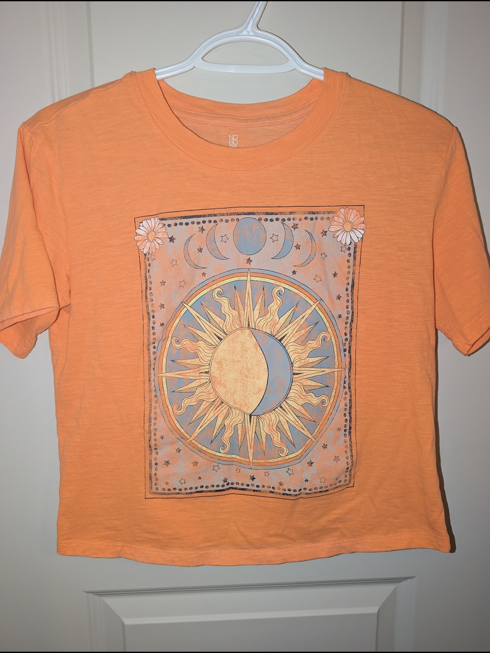 NOBO Orange Sun & Moon Graphic Tee